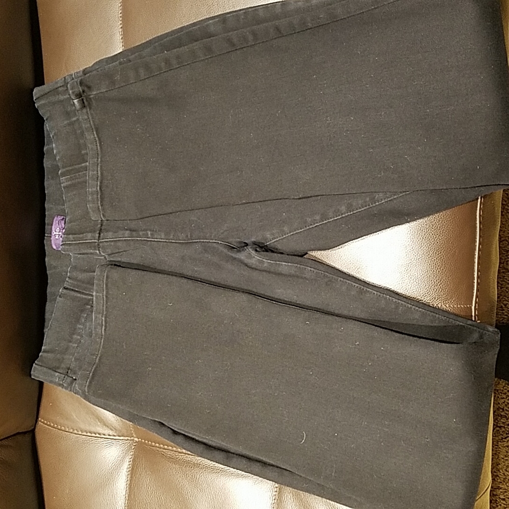 NYDJ BLACK POPPY PULL ON LEGGINGS SIZE 4